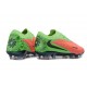 Bota de Futbol Nike Phantom 6 Low Elite FG Hot Punch Negro Verde Strike