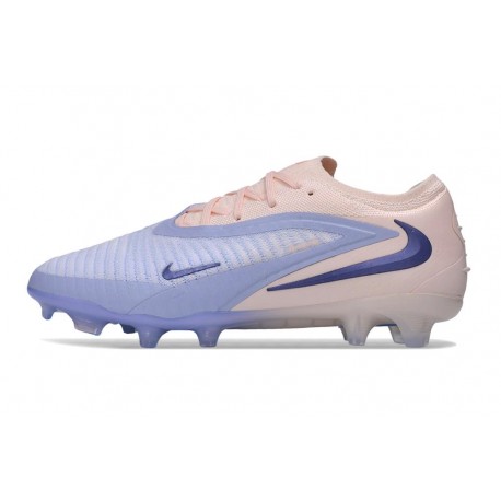 Bota de Futbol Nike Phantom 6 Low Elite FG Azul lavanda Rosa pálido 