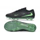 Bota de Futbol Nike Phantom 6 Low Elite FG Negro Verde Espejismo