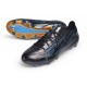 Tacón de Fútbol adidas F50 Hyperfast Evo FG Negro Core Azul Lucid Ray