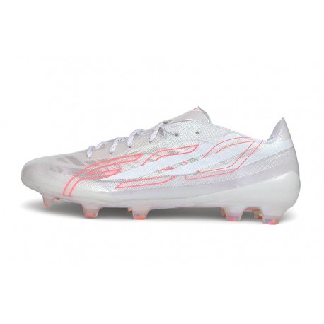 Tacón de Fútbol adidas F50 Hyperfast Evo FG Blanco Rosa