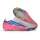 Tacón de Fútbol adidas F50 Hyperfast Evo FG Ftwr Blanco Morado Solar Turbo