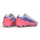 Tacón de Fútbol adidas F50 Hyperfast Evo FG Ftwr Blanco Morado Solar Turbo
