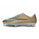 Tacos de Futbol Nike Mercurial Superfly XI Elite FG Mtlc Dorado Brillo verde