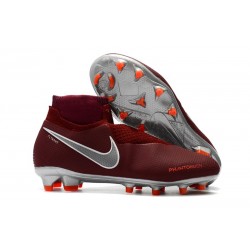 Bota de fútbol Nike Phantom Vision Elite DF FG - Rojo Metal