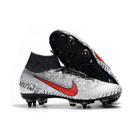 Nike Mercurial Superfly Blancos Y Rojos Botines Fútbol en