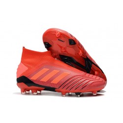 Botas adidas Predator 19+ FG para Adultos - Rojo