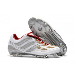 Zapatillas de Fútbol adidas Predator Accelerator FG - Gris Oro Rojo