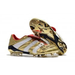 Zapatillas de Fútbol adidas Predator Accelerator FG - Oro Blanco Rojo