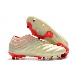 Botas de Fútbol adidas Copa 19+ FG Hombres Blanco Rojo