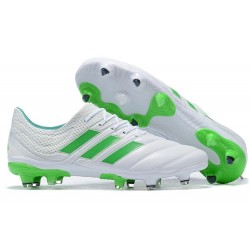 adidas Copa 19.1 FG Zapatos de Fútbol Blanco Verde