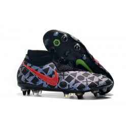 Nike Phantom Vision Elite DF SG-PRO AC Neymar Negro Rojo Plata