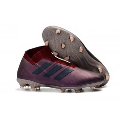 Adidas Nemeziz 18+ FG Botas de Fútbol - Violeta Negro