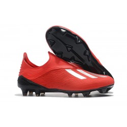 Zapatillas de Fútbol adidas X 18+ FG Rojo Plata