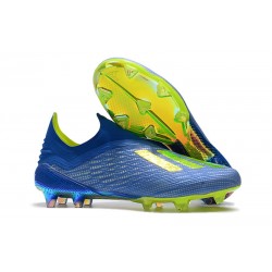 Zapatillas de Fútbol adidas X 18+ FG Azul Amarillo