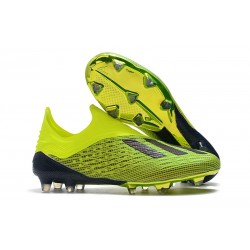 Zapatillas de Fútbol adidas X 18+ FG Verde Nergo