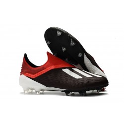 Zapatillas de Fútbol adidas X 18+ FG Negro Rojo Blanco
