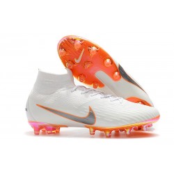 Bota Nike Mercurial Superfly 6 Elite AG Pro Blanco Naranja