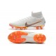 Bota Nike Mercurial Superfly 6 Elite AG Pro Blanco Naranja