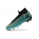 Cristiano Ronaldo Bota Nike Mercurial Superfly 6 Elite AG Pro Azul Oro