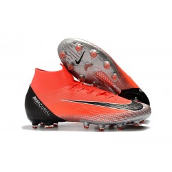 Bota Nike Mercurial Superfly 6 Elite AG Pro Rojo Negro Plata