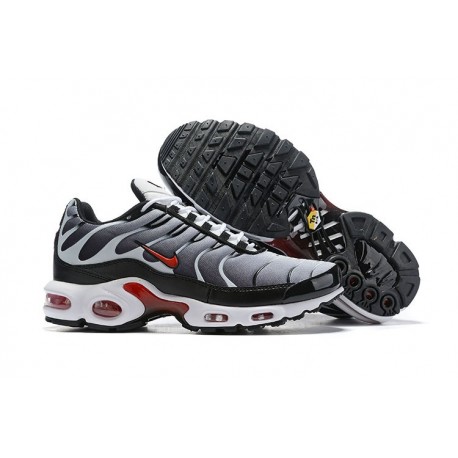 Nike Zapatos Air VaporMax Plus Hombres - Negro Blanco Rojo