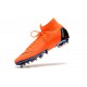 Bota Nike Mercurial Superfly 6 Elite AG Pro Naranja Negro