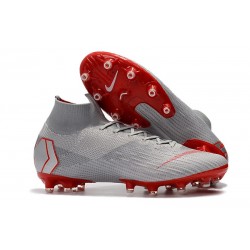 Bota Nike Mercurial Superfly 6 Elite AG Pro Gris Rojo