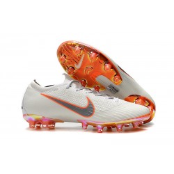 Nike Botas Mercurial Vapor 12 Elite AG-PRO Blanca Naranja