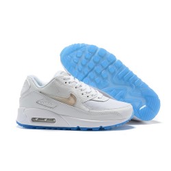 Nike Zapatos Air Max 90 Blanco Oro Azul