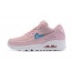 Nike Zapatos Air Max 90 Mujer Rosa Azul