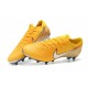 Neymar Nike Botas Mercurial Vapor 12 Elite AG-PRO Amarillo Blanco