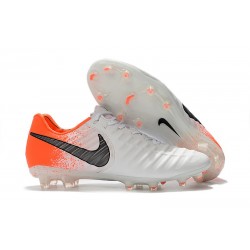 Bota de fútbol Nike Tiempo Legend 7 Elite FG - Blanco Naranja