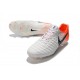 Bota de fútbol Nike Tiempo Legend 7 Elite FG - Blanco Naranja
