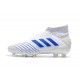 Botas adidas Predator 19+ FG Virtuso para Adultos - Blanco Azul