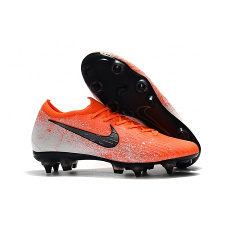 Nike Mercurial Vapor 12 Elite SG Botas Hombre Naranja Negro