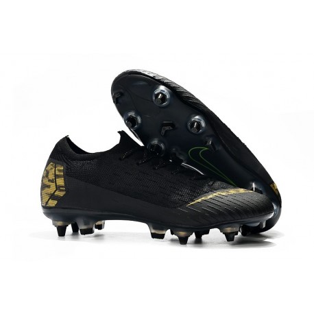 Nike Mercurial Vapor 12 Elite SG Botas Hombre Negro Or