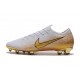 Nike Mercurial Vapor 12 Elite FG Botas Hombre Blanco Oro