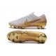 Nike Mercurial Vapor 12 Elite FG Botas Hombre Blanco Oro