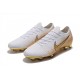 Nike Mercurial Vapor 12 Elite FG Botas Hombre Blanco Oro