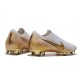 Nike Mercurial Vapor 12 Elite FG Botas Hombre Blanco Oro