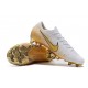 Nike Mercurial Vapor 12 Elite FG Botas Hombre Blanco Oro