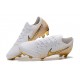 Nike Mercurial Vapor 12 Elite FG Botas Hombre Blanco Oro