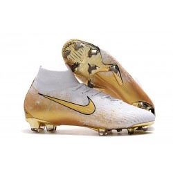 Nike Botas Mercurial Superfly 6 Elite FG - Blanco Oro