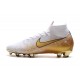 Nike Botas Mercurial Superfly 6 Elite FG - Blanco Oro