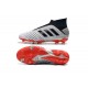 Botas adidas Predator 19+ FG para Adultos - Plata Negro Rojo