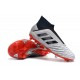 Botas adidas Predator 19+ FG para Adultos - Plata Negro Rojo