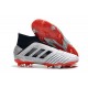 Botas adidas Predator 19+ FG para Adultos - Plata Negro Rojo