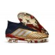 Botas adidas Predator 19+ FG para Adultos - Oro Plata Rojo