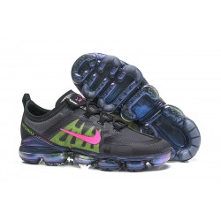 Zapatillas Nike Air VaporMax 2019 - Negro Verde Rosa